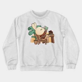 Coffee Shop Bunny Crewneck Sweatshirt